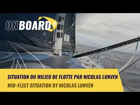 Situation du milieu de flotte par Nicolas Lunven  | New York Vendée 2024