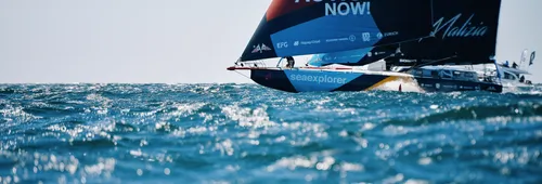 Arrival of Boris Herrmann in Les Sables d'Olonne